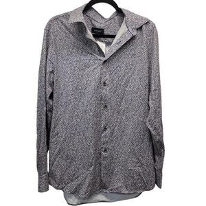 Bugatchi Julian Abstract Print Button Down Shirt Large